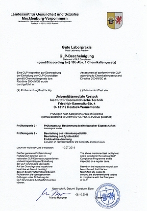 GLP-Certificate
